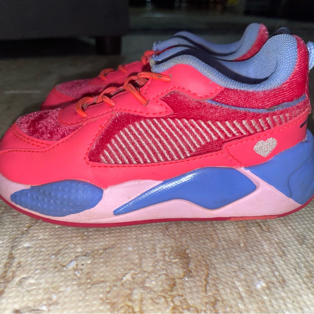 Puma RS-X Coral and Periwinkle Sneakers